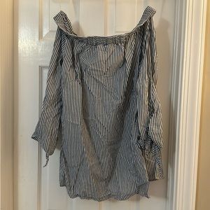 Striped Off the Shoulder Top
